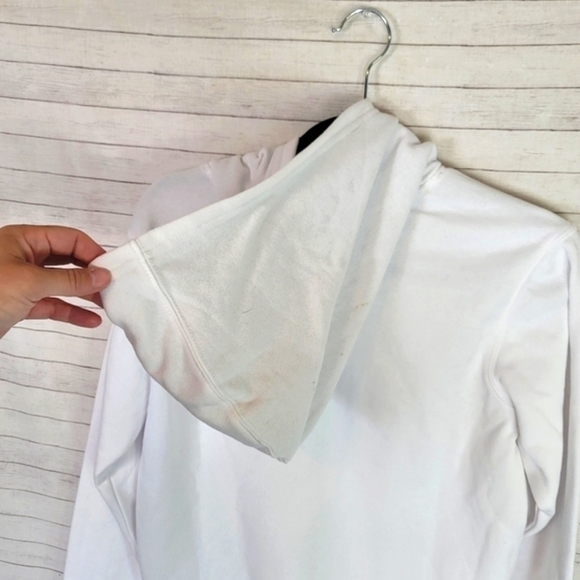 CHAMPION WHITE LOGO HOODIE, SZ LARGE - Picture 4 of 14